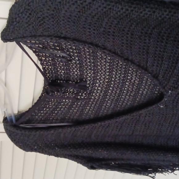 Zara Tops - Zara Boho Crochet Knit Fringed Top, Size OS